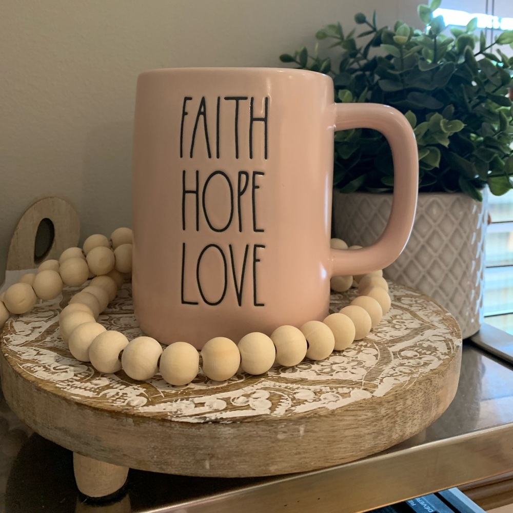 Rae Dunn, FAITH HOPE LOVE, , Mug